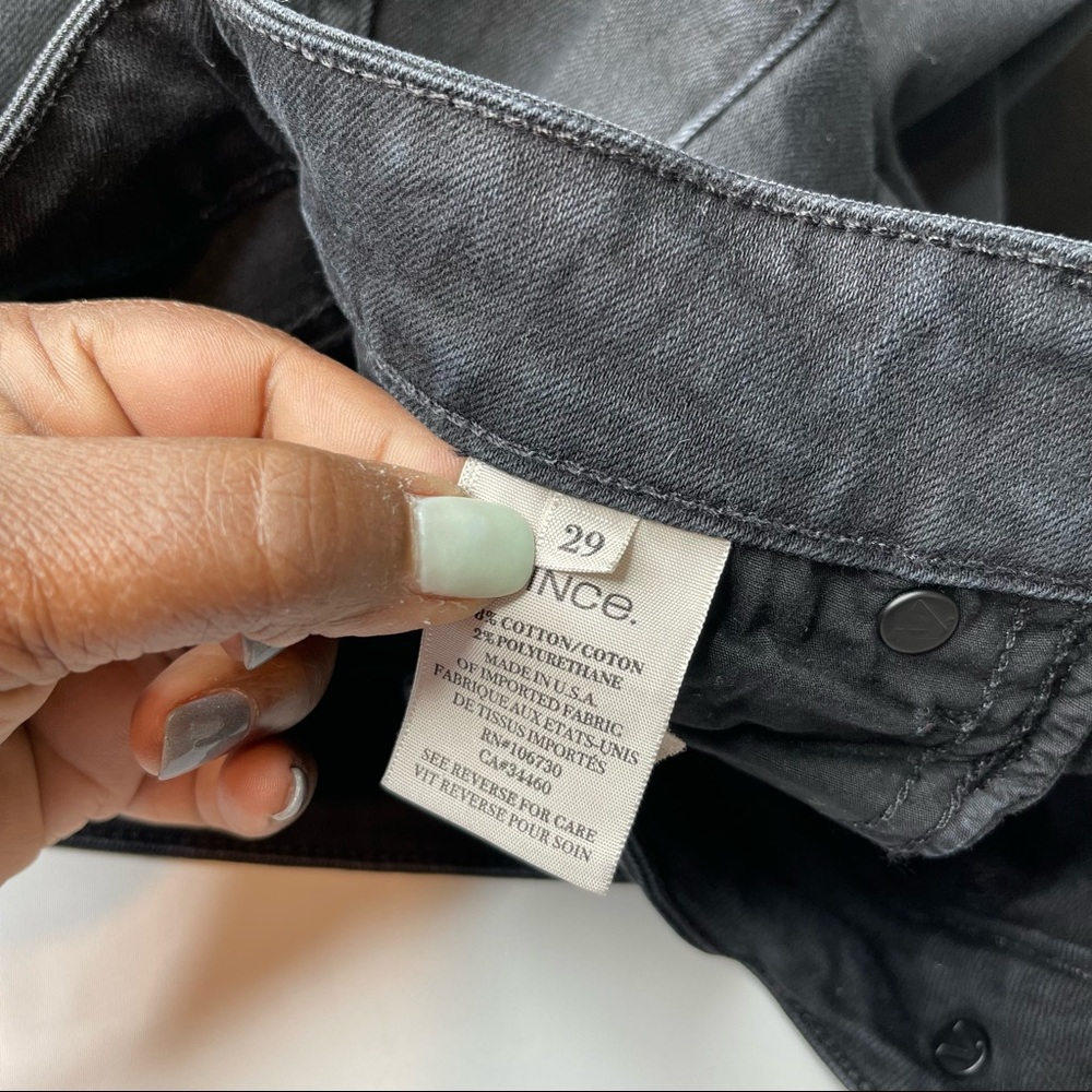 Vince Skinny Jeans Lola Stovepipe Black, Size 29 - Picture 7 of 14